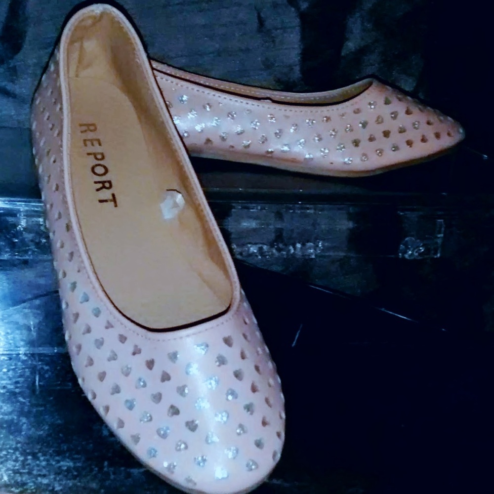 girls pink slip ons